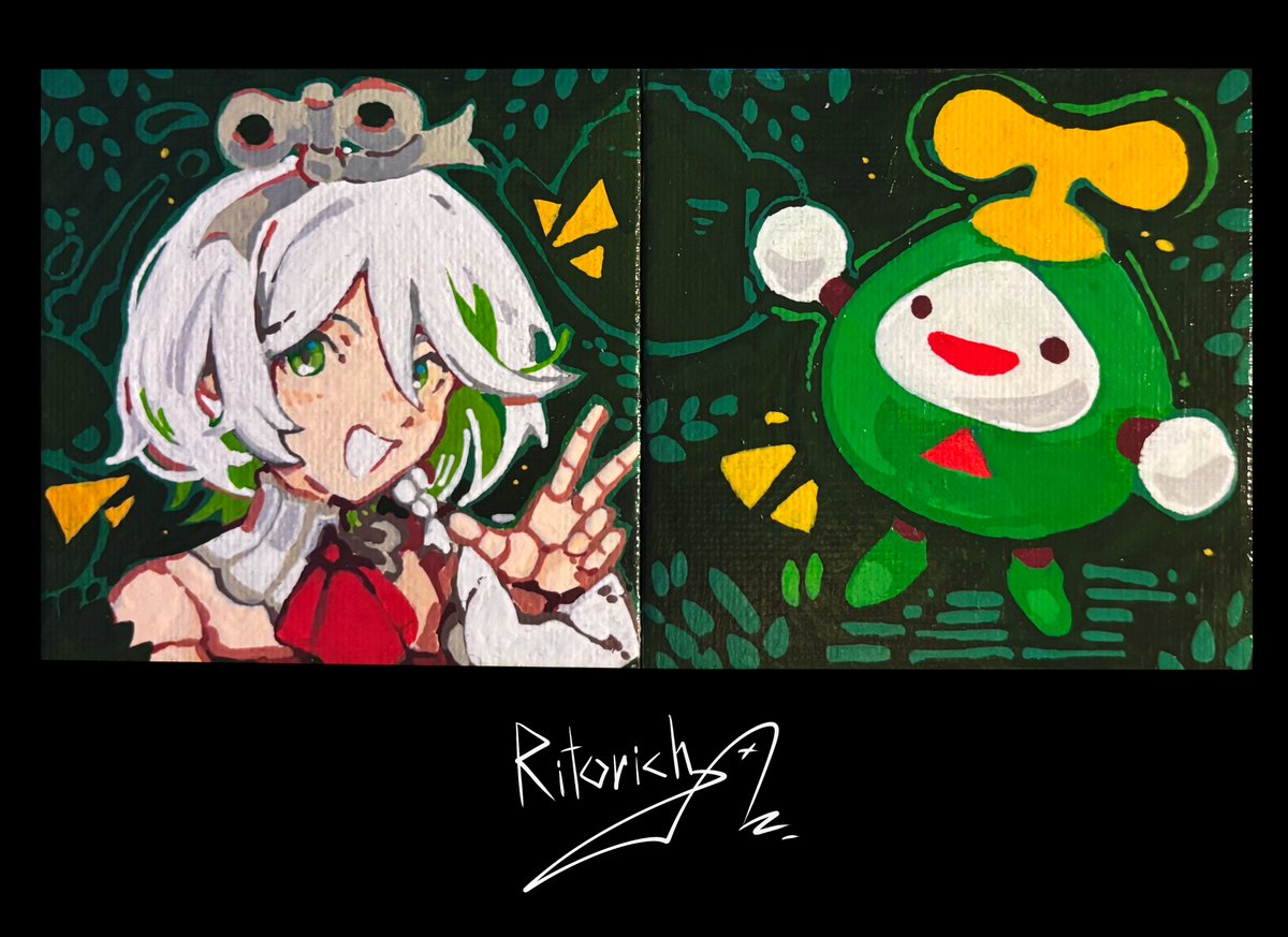 I drew this for my friend
also tested my new acrylic markers, they are so good!
#Immergination