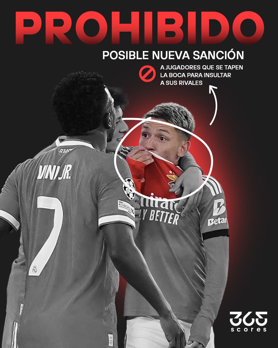 LuisOmarTapia's tweet photo. #Fútbol2Day - ⚖️

Mikaël Silvestre, integrante de la comisión de jugadores de la FIFA, declaró a Sky Sports que se analizará la posibilidad de imponer sanciones a los futbolistas que se cubran la boca para insultar a sus adversarios. https://t.co/CLdkXdvcn2