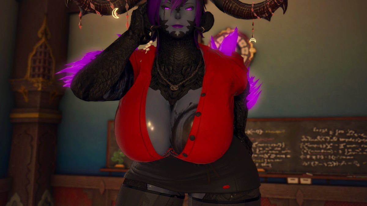 Whats wrong darling? Feeling a bit distracted in class? Why dont you stay behind for some...late lessons. Fufufu