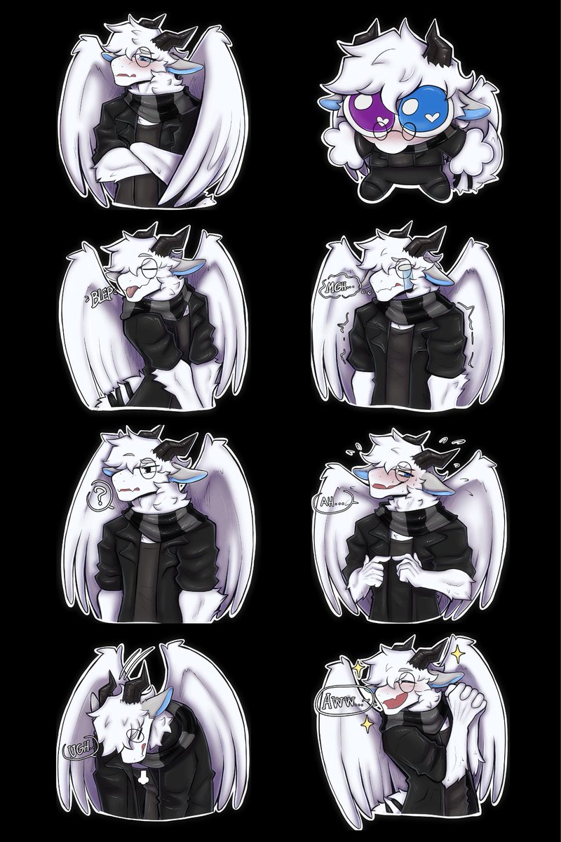 ElTakisUwU's tweet photo. Sticker commission for
@HuffySkye 
❤✨ #furryfandom #furryartists #furry https://t.co/nSWzzuwPSz