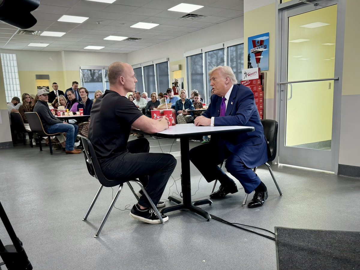President Trump will sit down w/ Josh Pate for his CBS College Football Sunday show.