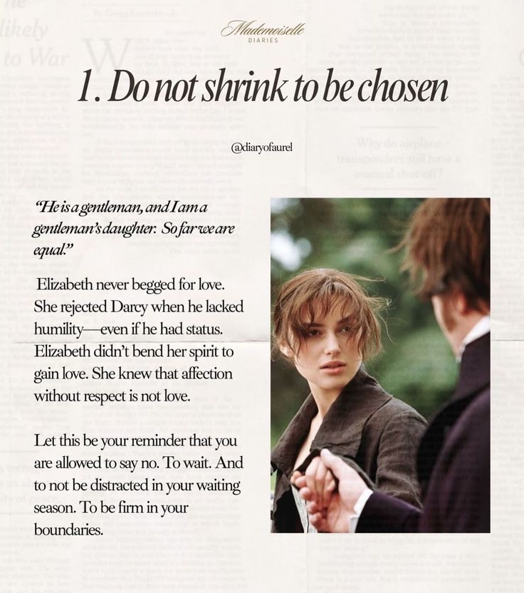 Don't shrink to be chosen