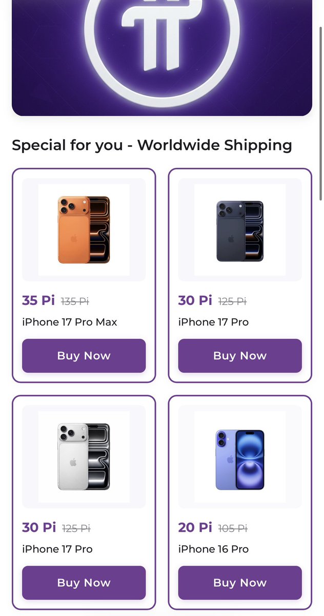Pi_OnlineStore_'s tweet photo. 💜 A New Experience for the Pi Community
Welcome to https://t.co/o6okUkAimO , designed for Pioneers worldwide.

Explore a selection of physical products such as:
📱 Smart devices
💻 Computers & tech gear
🎮 Gaming items & accessories

A simple experience supporting the growth of the Pi ecosystem. 🌍