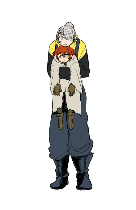 シディのカラーイメージで最初に描いたやつ。服装が少し違う