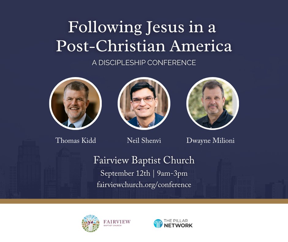 Don't miss this one-day conference at @Fairviewbc! Great speakers. Free books. And, food and fellowship. Only $25. Sign up here: fairviewchurch.churchcenter.com/calendar/event…