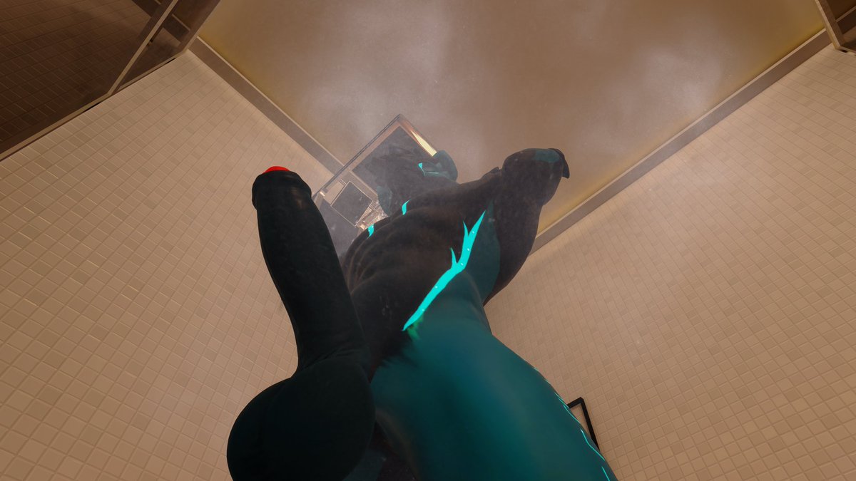 Howdy! ☺️ 
I'm doing some DAMN stretches in the shower. 🚿 
I'm getting very hard for some reason? 🤔