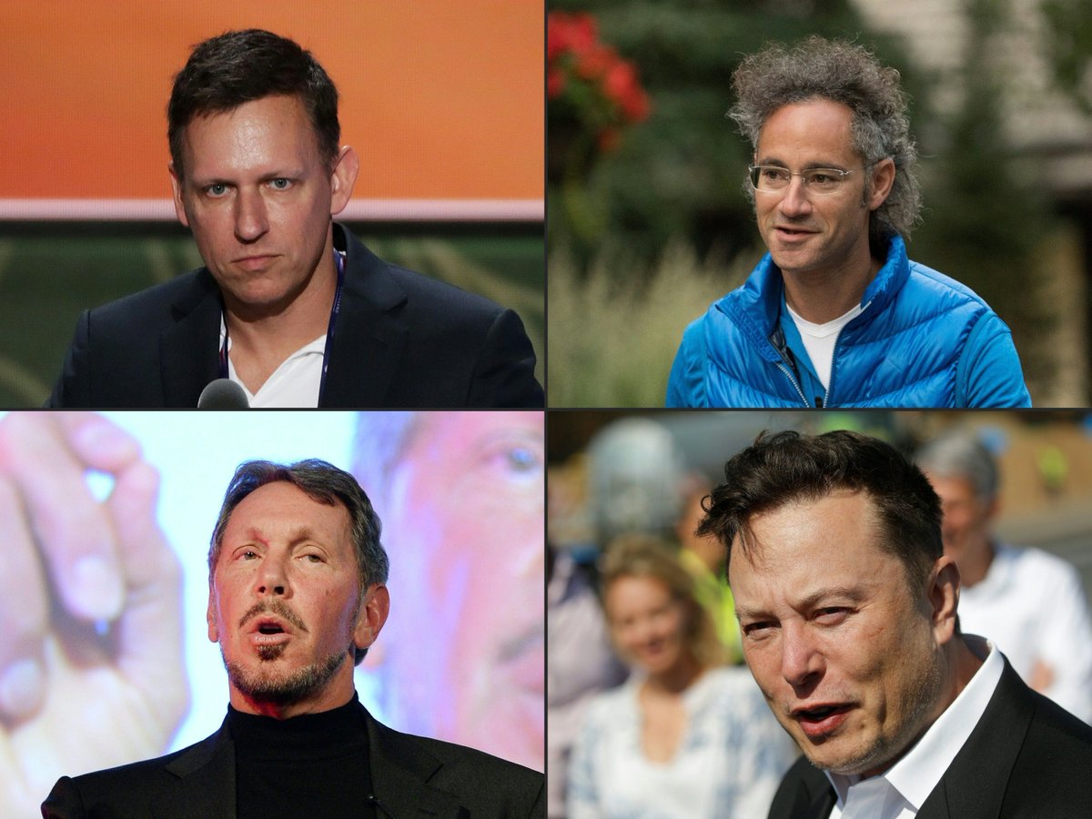 DatosVeros's tweet photo. Peter Thiel, Alex Karp, Larry Ellison, Elon Musk.
#EpsteinClass
#EpsteinRegime
#EpsteinPartners
#EpsteinTrumpFiles https://t.co/08fFG0LxFn