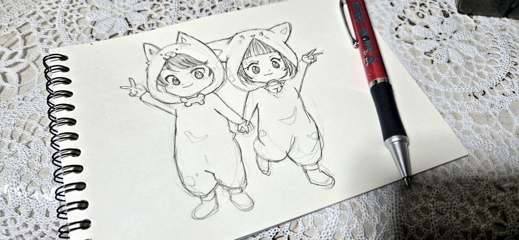 夜中になるとお絵描きしたくなるんよな🤔 最近お気に入りで使ってる