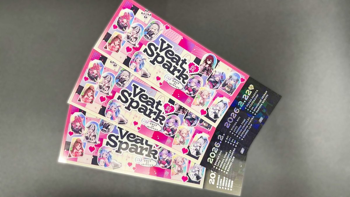 いよいよ明日、開演✨】 入場特典「クリアチケット」を公開！ 描き