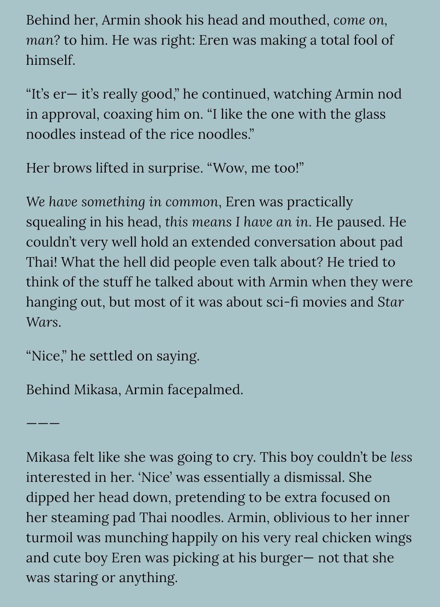 losers deserve love too (LDLT)

chapter 2: a spanner in the works

• (7.2k words)

read here: archiveofourown.org/works/78972531…

#eremika