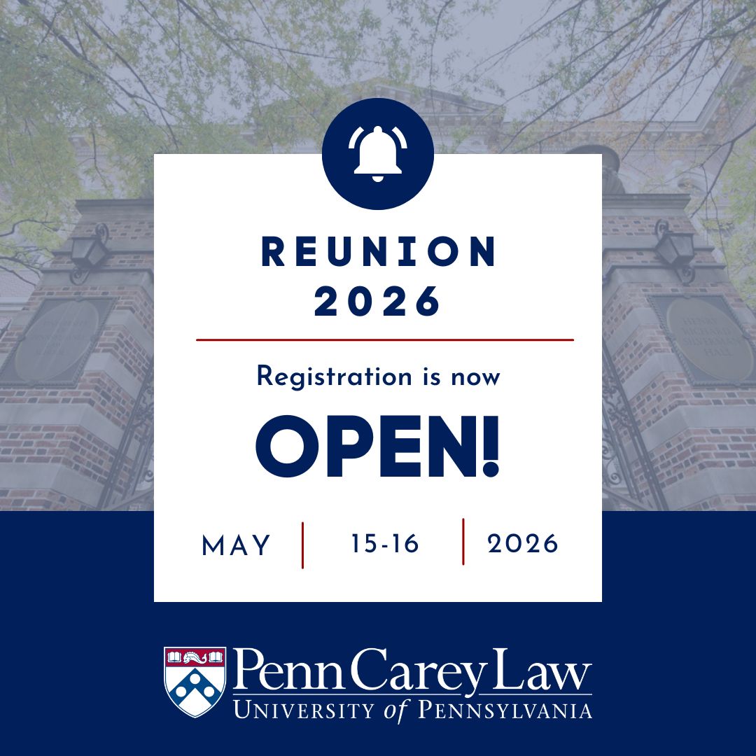 University of Pennsylvania Carey Law School Alumni tweet media