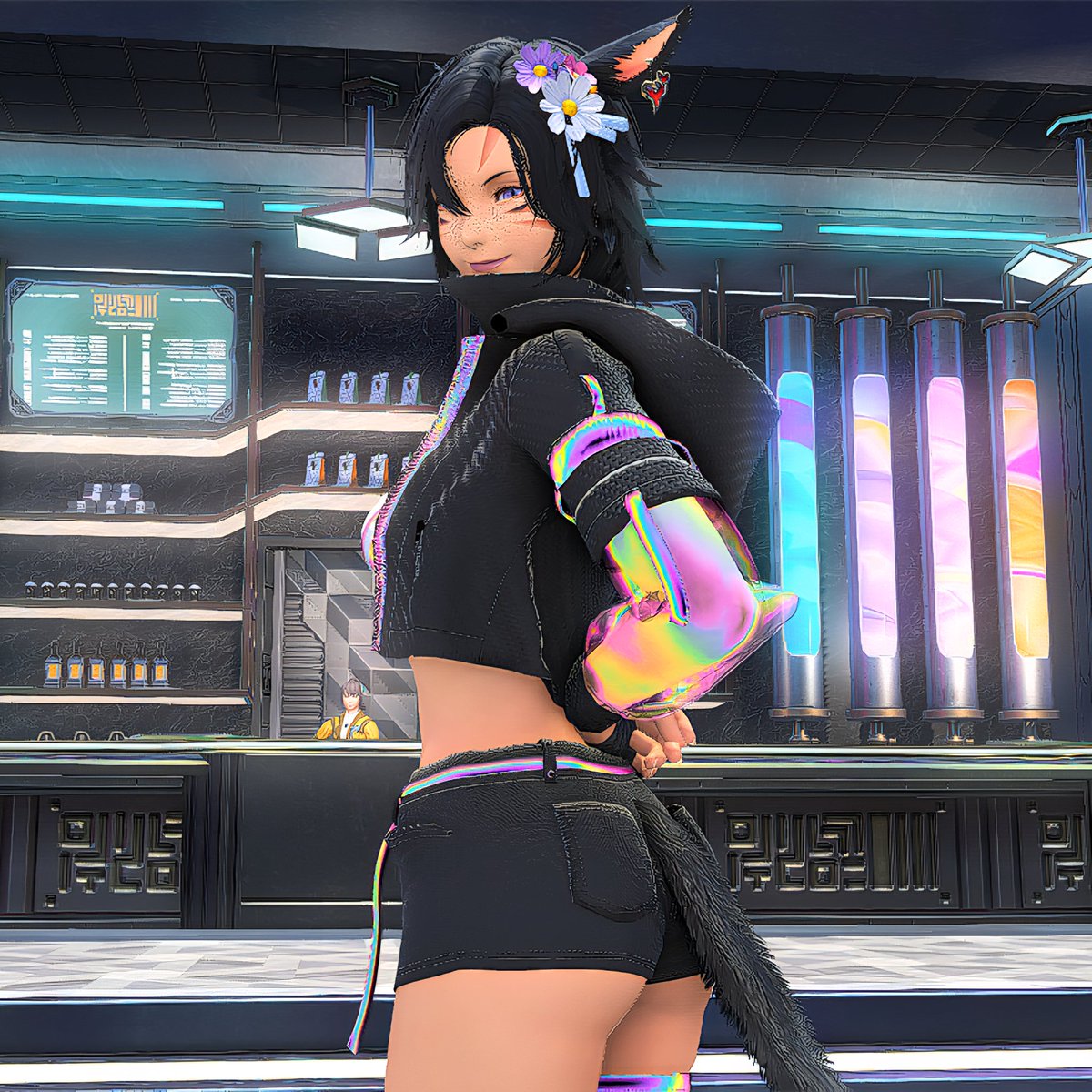 🎶 Stargazing mega fast
You hit me like a cosmic blast
You've given me a technicolor world
Putting me in overdrive
Speed of light, I'm so alive
Could you be my supernova girl? 🎶

#GPOSERS #FFXIVScreenshot #FFXIVDiabolos #FFXIVCrystal #FFXIVMiqote #KAOS