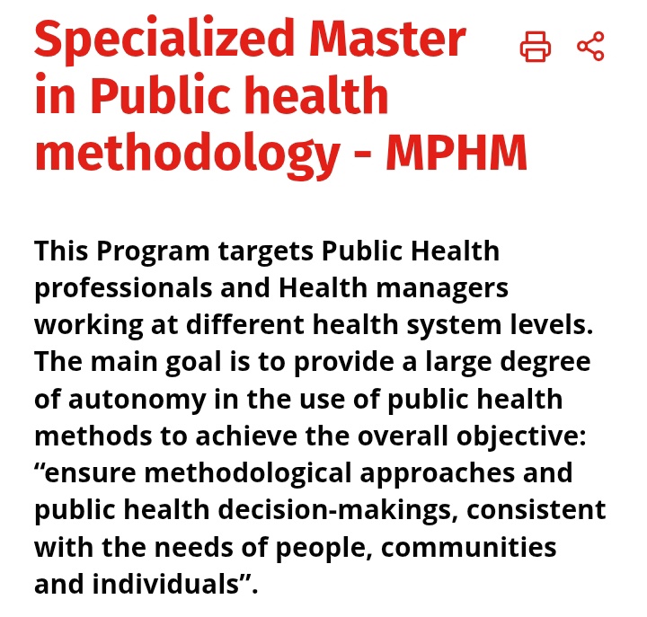📍Applications to the Specialised Master's in Public Health Methodology (MPHM) 2026-2027 for Non-European students are now OPEN. 

▪︎ This inter-university program is organised by four universities in France🇫🇷.

📍More details here

esp.ulb.be/version-anglai…