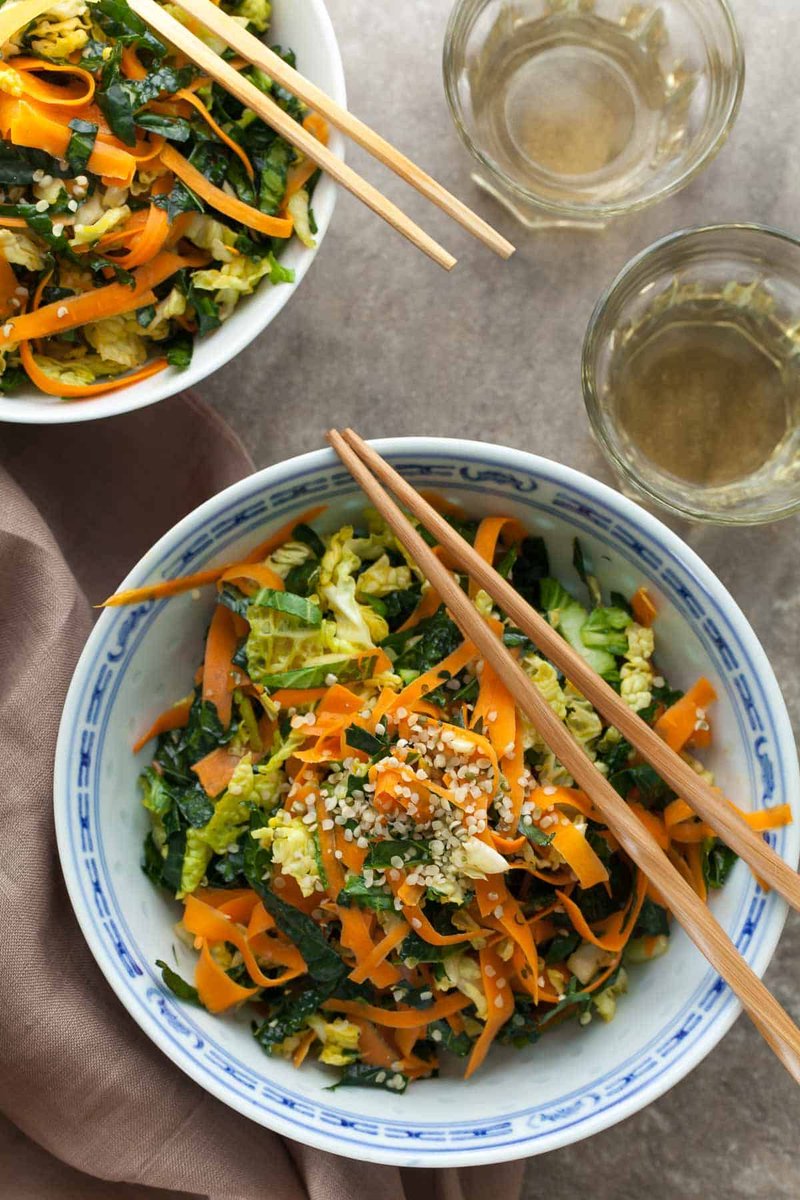 gourmandeinthek's tweet image. Fresh &amp;amp; flavorful! 🥗 Try this cabbage carrot salad with kale tossed in a bright Asian-style dressing. Perfect as a side or light lunch. Easy, healthy, and colorful! 🌿🥕 

Recipe: gourmandeinthekitchen.com/kale-cabbage-c…

#CabbageCarrotSalad #AsianSalad #HealthyRecipes