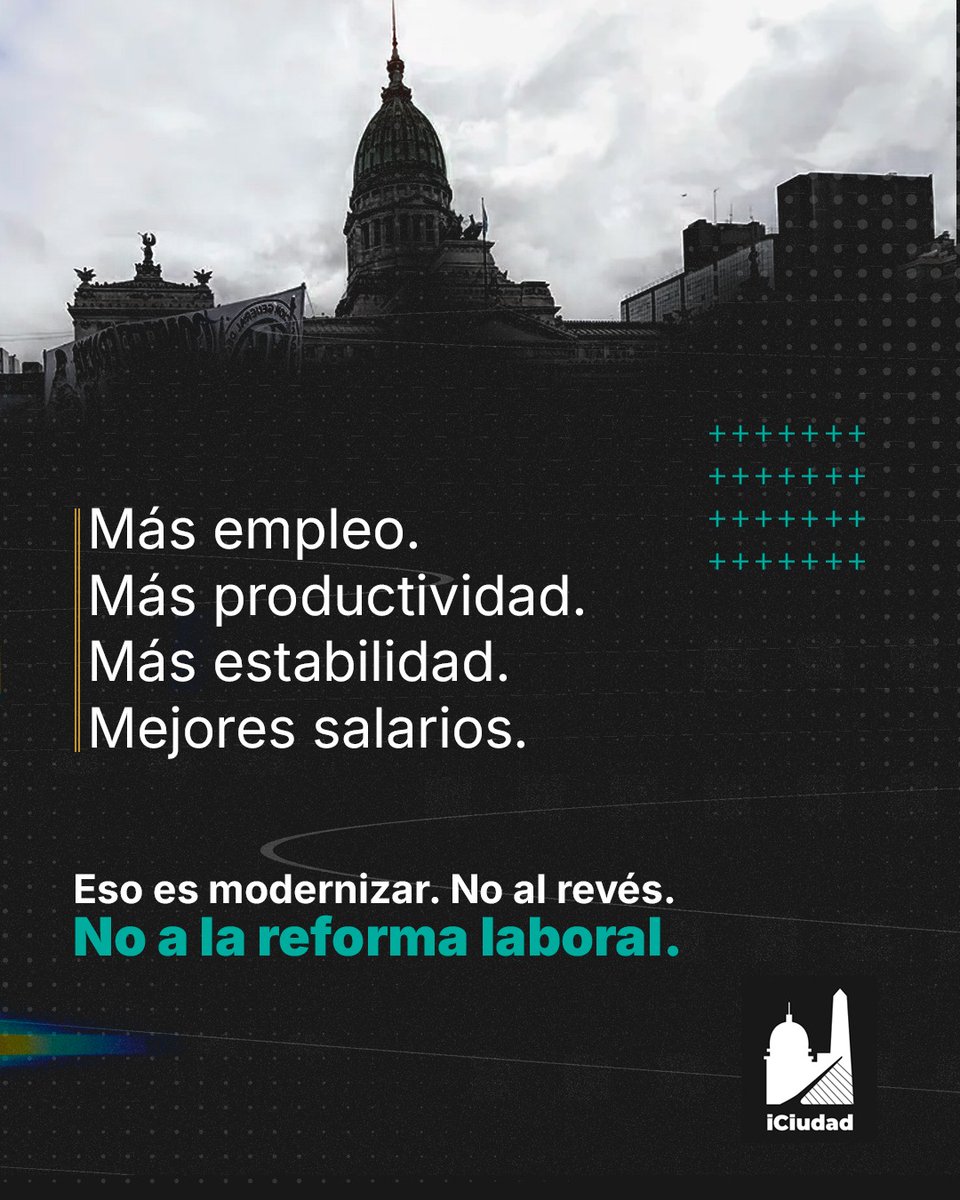 Modernizar las normas laborales debe servir para crear más empleo y aumentar la productividad, de modo que se traduzca en mejores salarios, mayor estabilidad y más tiempo de descanso.

Si el resultado es el contrario, no es modernización: es retroceso.

No a la Reforma Laboral.