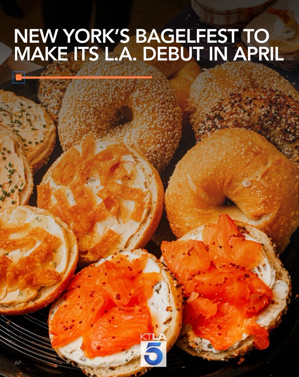 BagelFest, a popular New York bagel festival, is making its West Coast debut this April in Los Angeles. Full Story: ktla.com/news/local-new…