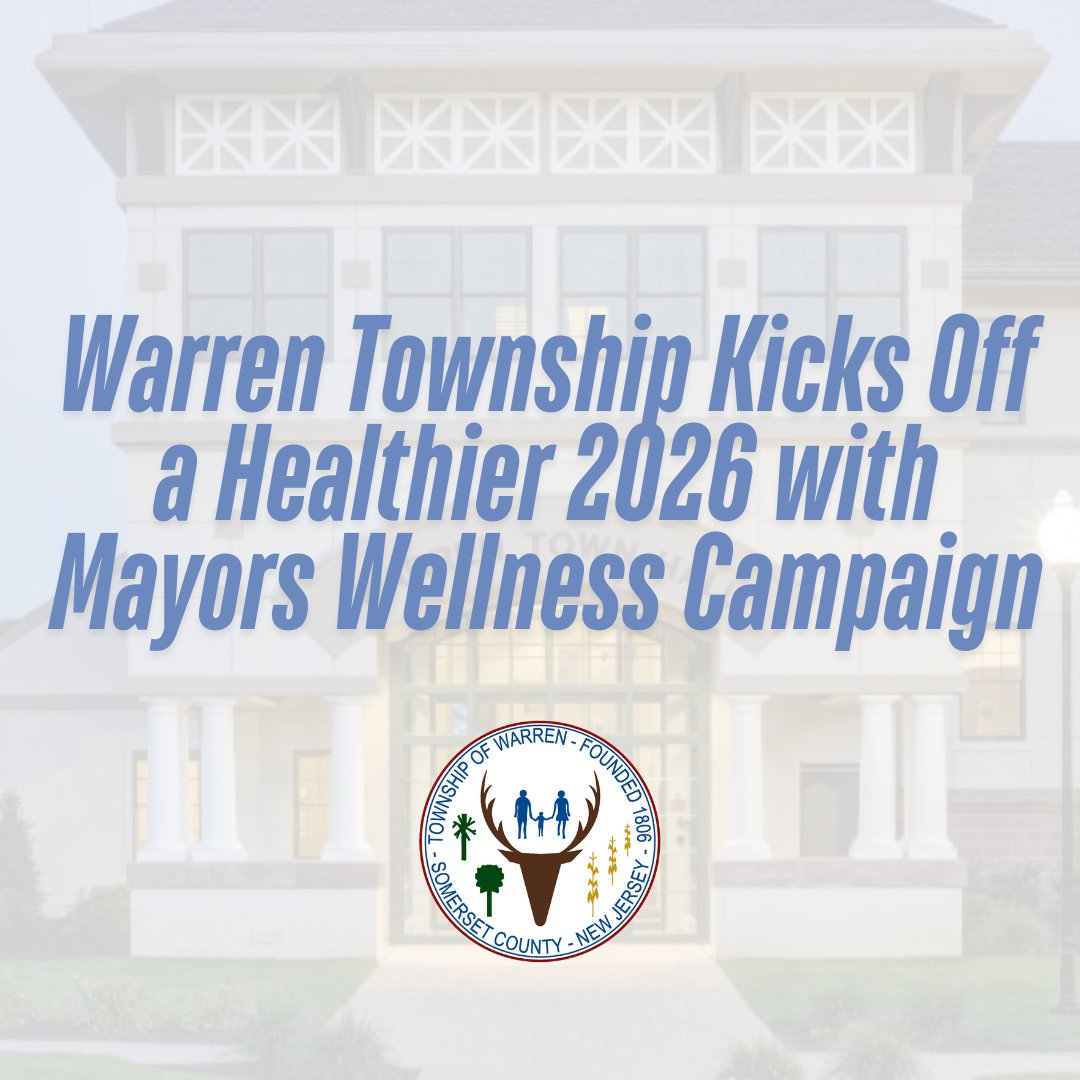 Warren Township Mayor Shaun Fine announces his continued commitment to improving the health and wellness of Warren Township by signing the Mayors Wellness Campaign (MWC) Annual Pledge.

Read more here: 
conta.cc/4rv27wq