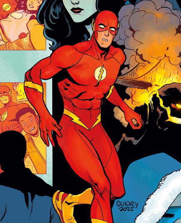 These two Wally West Flash suits fit so perfectly together back to back its insane