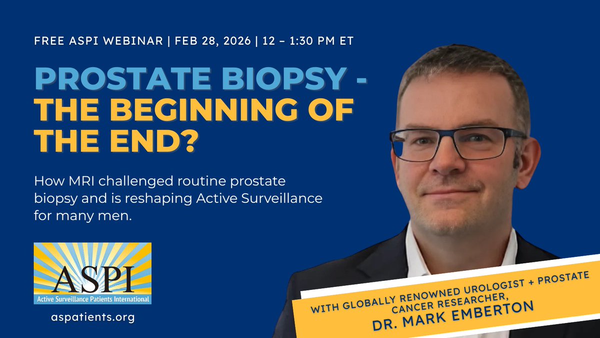 Active Surveillance Patients International tweet media