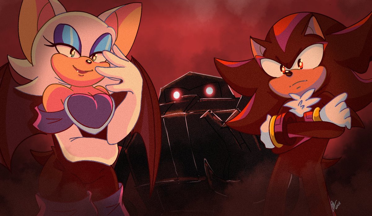 MilordYobah's tweet photo. DTIYS by FLERN (sorry I don't have a link to the artist  here😔)

#shadouge #teamdark #ShadowTheHedgehog #RougeTheBat #e123omega https://t.co/Oo2r67vqGF