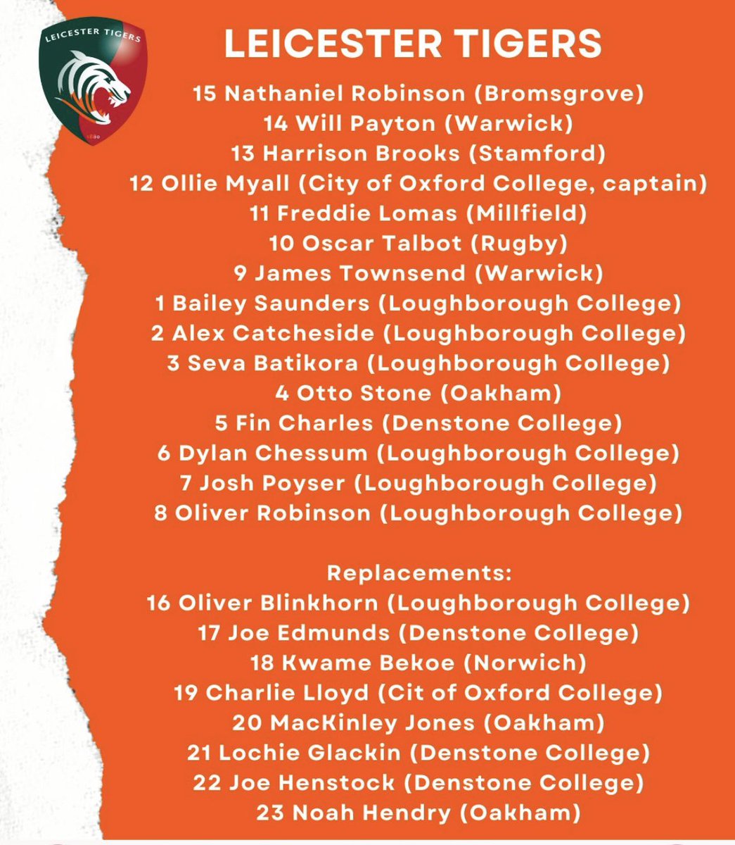 Great to see 7 <a href="/LouCollGroup/">Loughborough College Group</a> learners representing <a href="/LeicesterTigers/">Leicester Tigers</a> at this weekends <a href="/premrugby/">PREM Rugby</a> Academy Finals day

Time is running out to express your interest in the ACE programme here for a September 2026 start: lnkd.in/efgzTbn4

<a href="/Next_Gen_Live/">NextGenLive</a> <a href="/loucollsport/">Loughborough College Groups Sport</a>