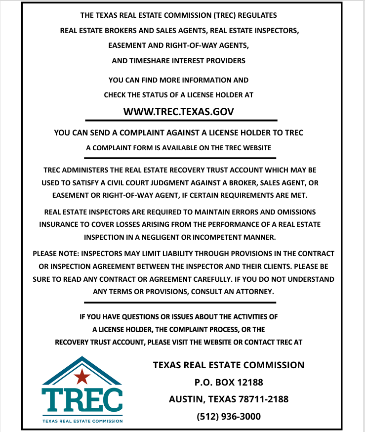 REALTOR_Mom's tweet photo. I am required by TREC to disclose to consumers the various ways real estate agents and brokers may work with them. https://t.co/5m0HWBFcjN