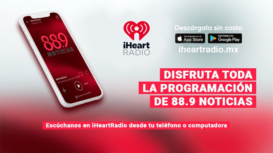 889Noticias's tweet image. Escucha en vivo toda la programación de 88.9 noticias por #iHeartRadio, además escucha los podcast y descubre su amplio contenido.  Descarga la #app por #GooglePlay y #AppStore. rv 

👇👇

ihr.fm/3cD6DaT