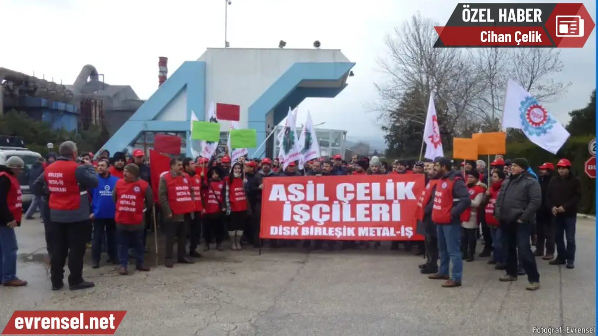 5 lira 87 kuruşa grev yasağı

AYM, Asil Çelik grevinin Erdoğan tarafından yasaklanması ile ilgili başvuruda hak ihlali kararı verdi. İşçi başına sadece 5 lira 87 kuruşla grev yasaklanmış oldu. Aynı dönemde patron ise kârını 6’ya katladı

Cihan Çelik'in (<a href="/chnclkchn/">cihan çelik</a>) haberi