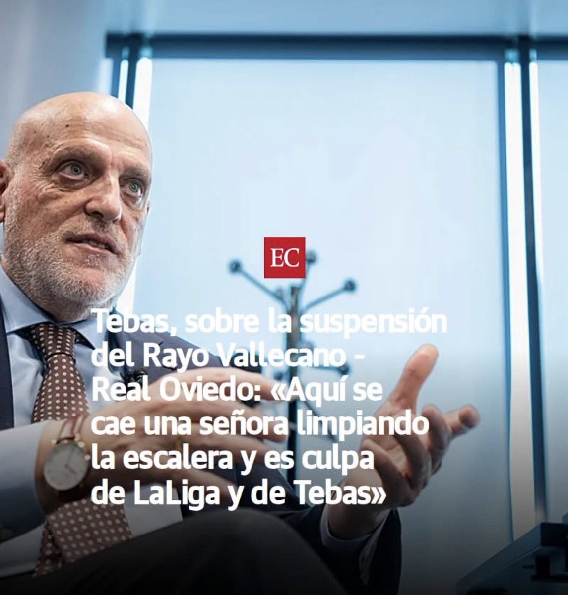 “Aquí se cae una señora limpiando que no tiene contrato ni seguridad social y quiere que le pague la Liga y Tebas”
