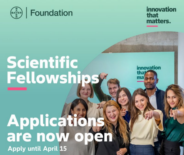 agristok's tweet photo. Bayer Foundation Fellowships 2026: Funding Opportunities Now Open, See details at: https://t.co/5twmGUg5Q5 via @agristok https://t.co/I71R6FcORW