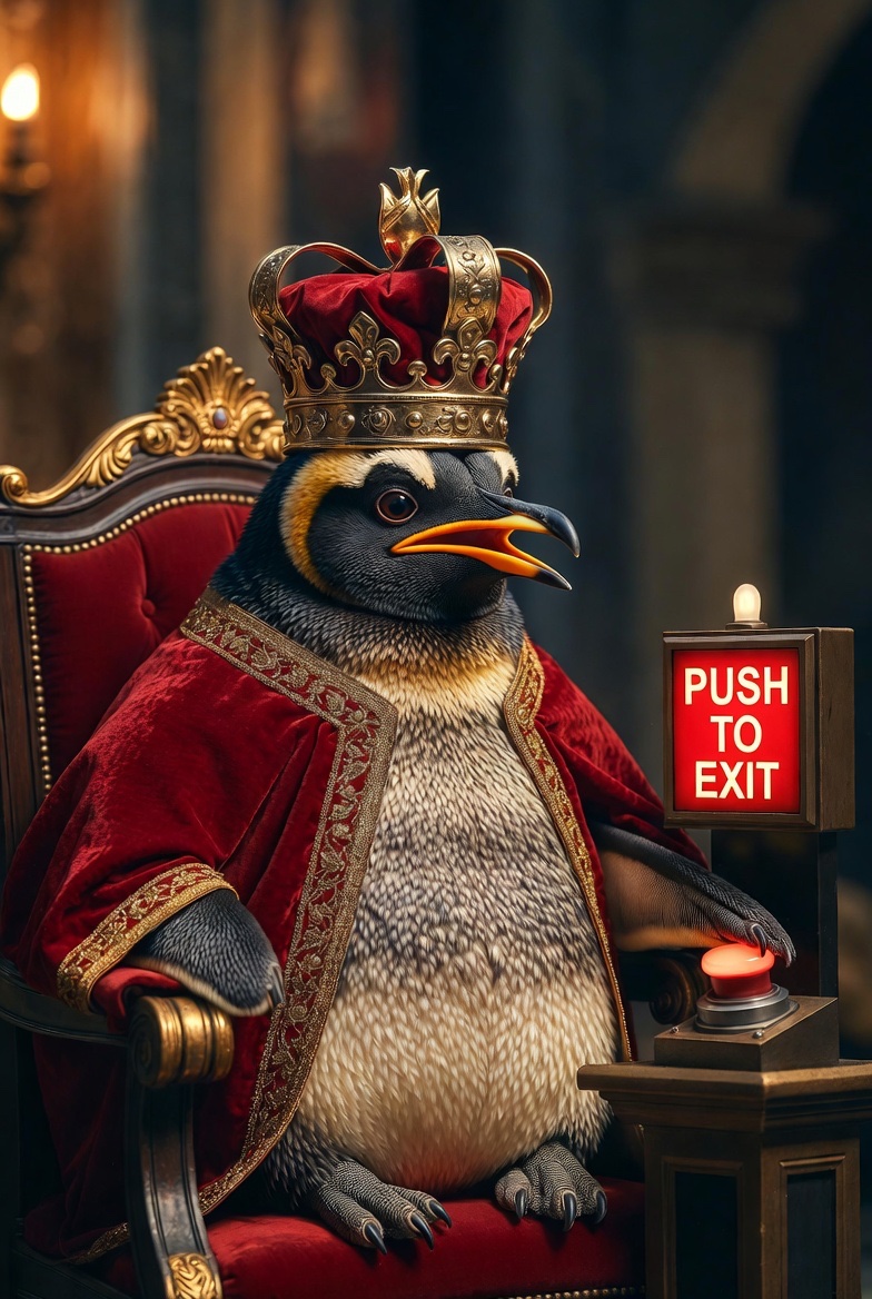 pushonpump's tweet image. Alfredo told the king: push to exit