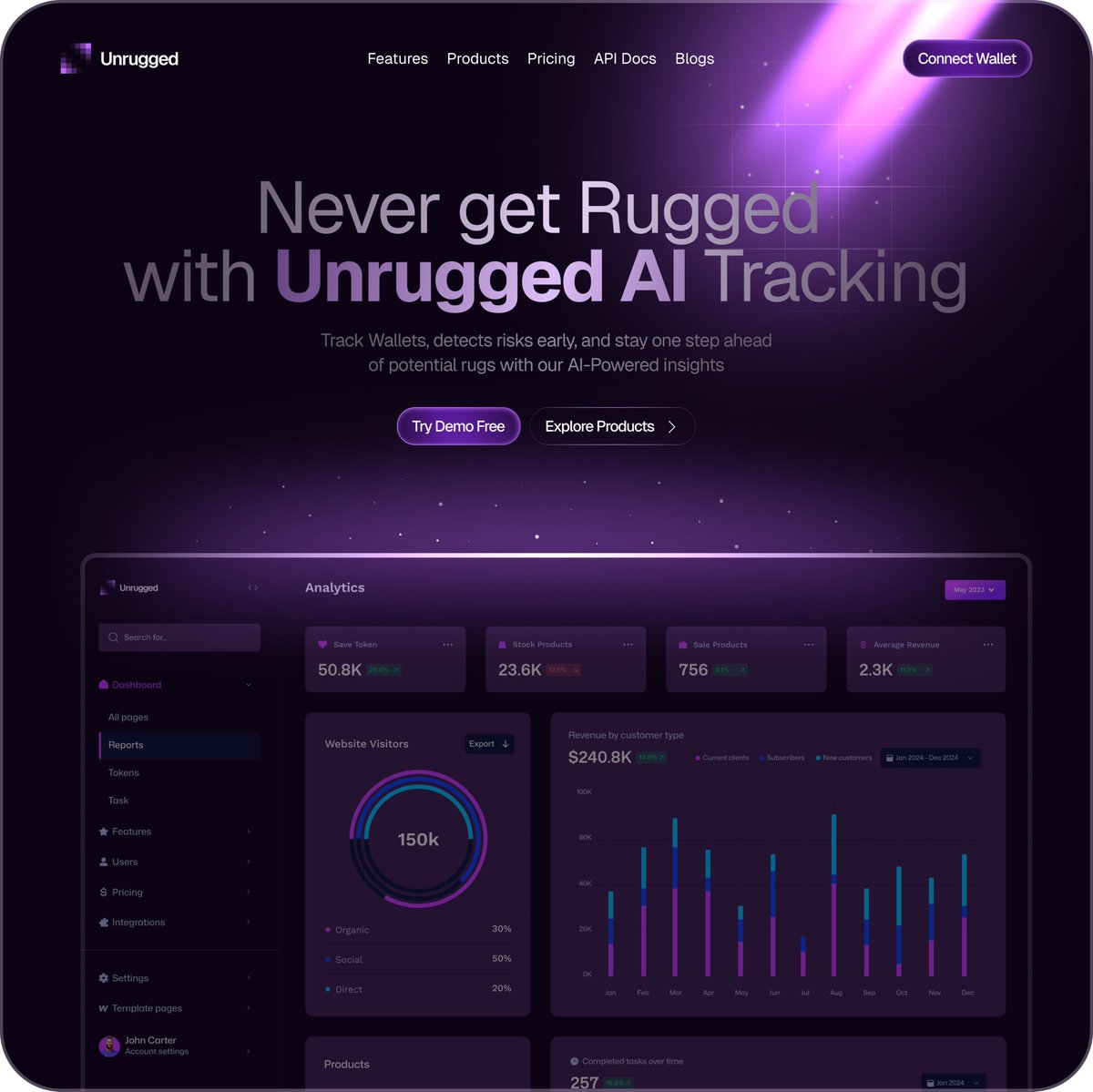 Codedhub_Studio's tweet photo. Just designed this hero section for an AI crypto tracking platform 🚀

The focus was on creating a futuristic, trustworthy feel with deep gradients, glow effects, &amp; a clean dashboard preview to communicate credibility instantly.

#StartupLife #smallbusiness #Crypto #Web3 #shorts https://t.co/dznfLbQsr3