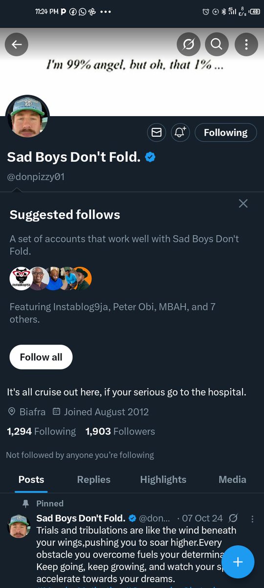 TheRealEniola💙 tweet media