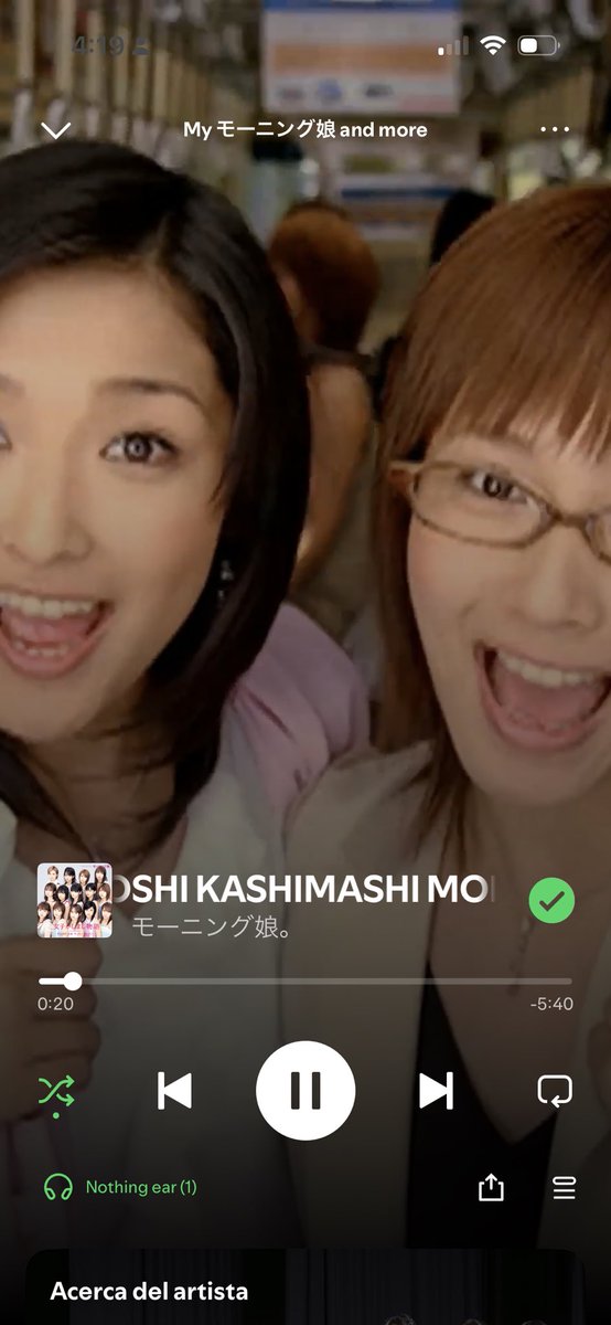 Rulini's tweet photo. No tienes una idea de lo feliz que me hace escuchar esto de nuevo, donde quiera y cuando quiera!!!!! 
@MorningMusumeMg @Spotify #モーニング娘 #jpop #happy

https://t.co/eZHBQLuEFj https://t.co/pqCbyGTeAa