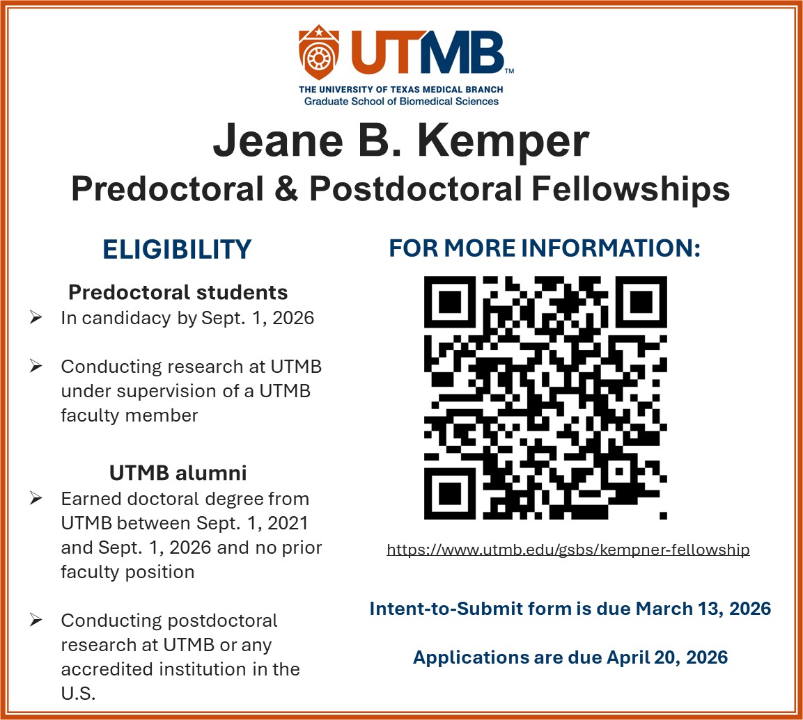 UTMB Graduate School of Biomedical Sciences tweet media