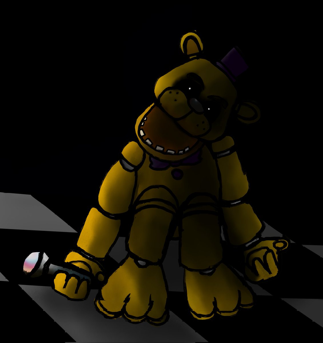 I've been doing a lot of Golden Duo content.. but not the animatronic they are associated with..

So here is Golden Freddy.. 
#fnaffanart #goldenfreddy #fnaf