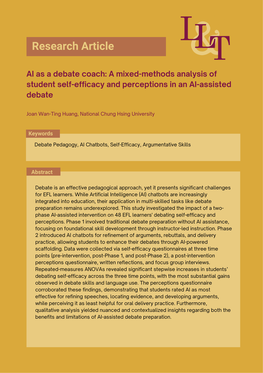 Language Learning & Technology tweet media