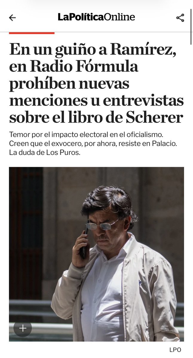 LauraBruges's tweet image. Dejen de compartir o hablar de lo del libro de Julio Scherer para que no se enoje Jesús Ramírez 

Están pidiendo a medios que  eviten nuevas menciones o entrevistas que tengan que ver con el libro que sacude a la 4T.

Con razón las cortinas de humo de esta semana…  💨