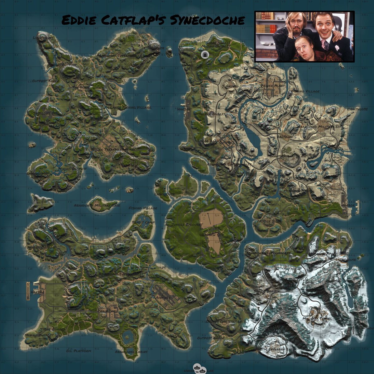 Eddie_Catflap_'s tweet photo. Eddie Catflap's [AU/NZ] Synecdoche server just wiped - Map by @BxrflipGaming  - Tweaks and jungle by Eddie using Rust Edit - Outpost Barge by Sydney Rust - Search 'Eddie Catflap' in the @playrust server list #rustgame #justwiped #synecdoche #rustadmin #goat #welcometothejungle https://t.co/2aLRgriw5n