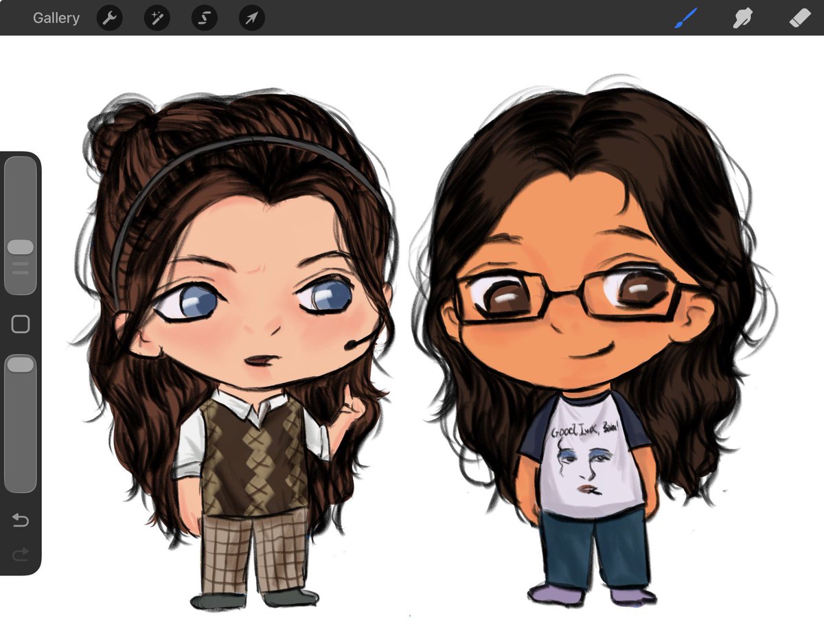 I missed my babies so some chibi artnerd!rio and theaterkid!agatha for you guys while I get cracking on some stuff