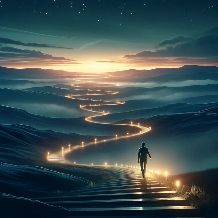 ما أجمل أن تسير إلى الله ولو مثقلًا بالذنوب؛ فإن الطريق إليه لا يُشترط فيه النقاء، بل يُشترط فيه الصدق.. فكل خطوةٍ صادقةٍ تمحو أميالًا من الغفلة