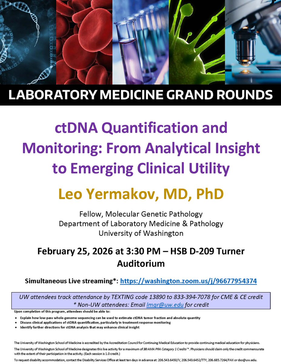 UW Dept. of Laboratory Medicine and Pathology 🔬 tweet media
