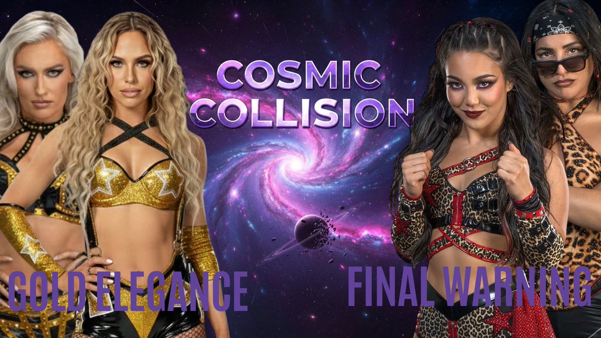 Final Warning [<a href="/03_WrestlingFan/">Lasha 🦋</a>] [<a href="/DaveDice_96/">David Clark 🎮😎🏀✊🏾</a>]
VS
Gold Elegance [<a href="/JulieMay1013/">Julie</a>] [<a href="/0_Maybell_0/">Maybell</a>]