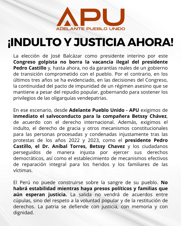 Adelante Pueblo Unido tweet media