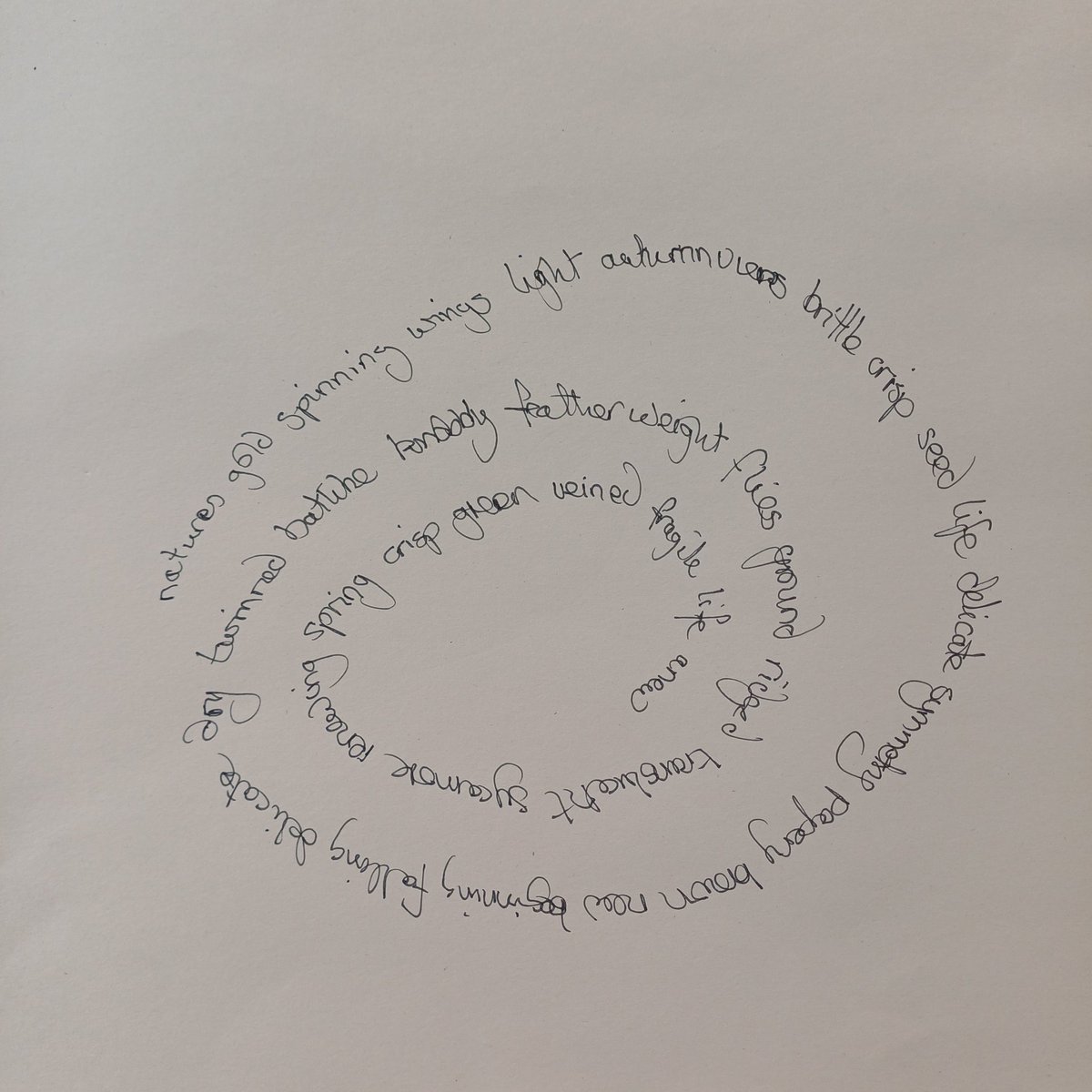 JoHatty's tweet image. Some photos from todays Mindful drawing class at @ArdsArts today  The class did a series of exercises using words inspired by Sycamore seeds including Calligraphs, Concrete poetry amd Blackout poetry...
#mindful