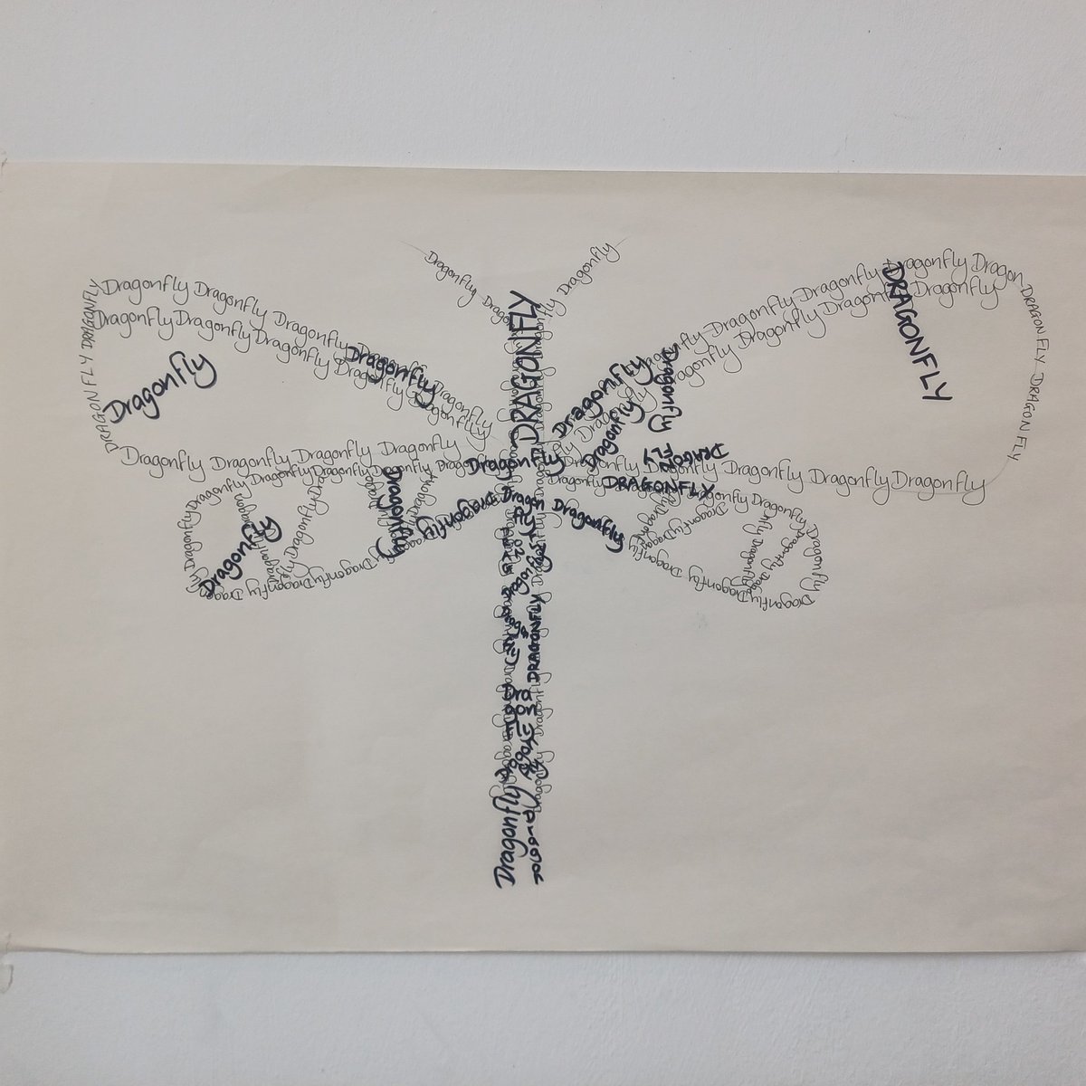 JoHatty's tweet image. Some photos from todays Mindful drawing class at @ArdsArts today  The class did a series of exercises using words inspired by Sycamore seeds including Calligraphs, Concrete poetry amd Blackout poetry...
#mindful