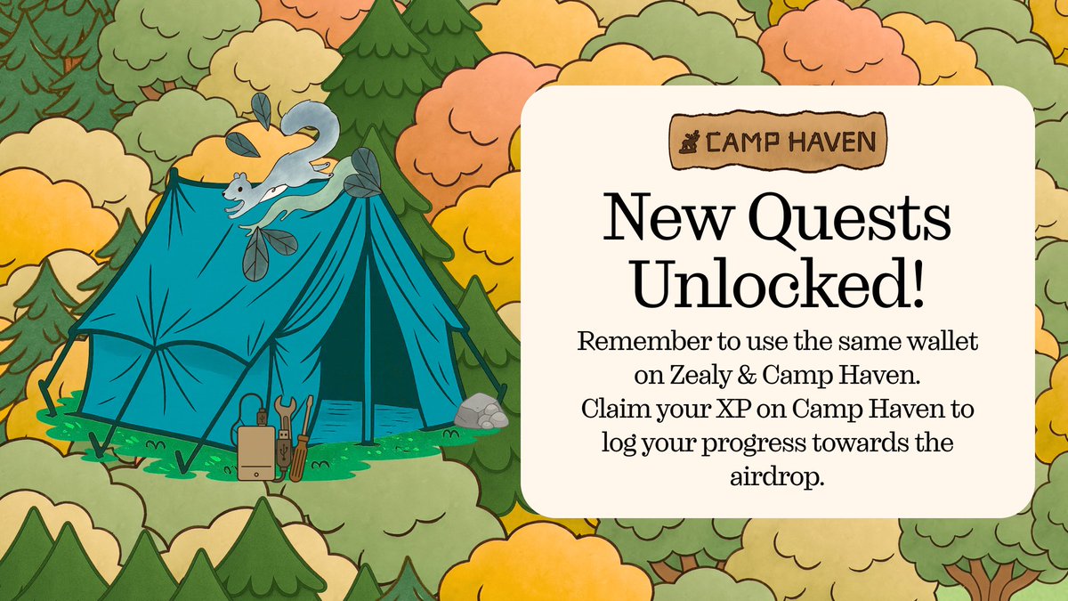 New quests are live in Camp Haven! 🏕🫎

Dexter’s Workshop is waiting with Buckets to organize and the one file you’d panic about losing.

The Welcome Tent invites you to share what DataHaven actually solves for you, while Creative Cabin calls for the workout routine that keeps