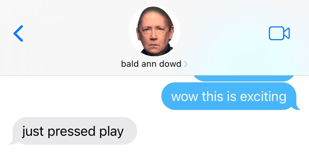 come jack abbotmaxx with  <a href="/ali_sivi/">bald ann dowd</a> and i later. posting right when the episode drops 11amsaturday.com