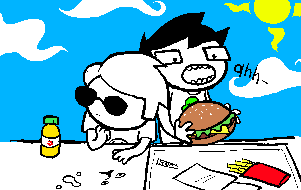 DoctorAiama's tweet image. Redraw of an old johndave drawing #johndave #pepsicola #johnegbert #davestrider