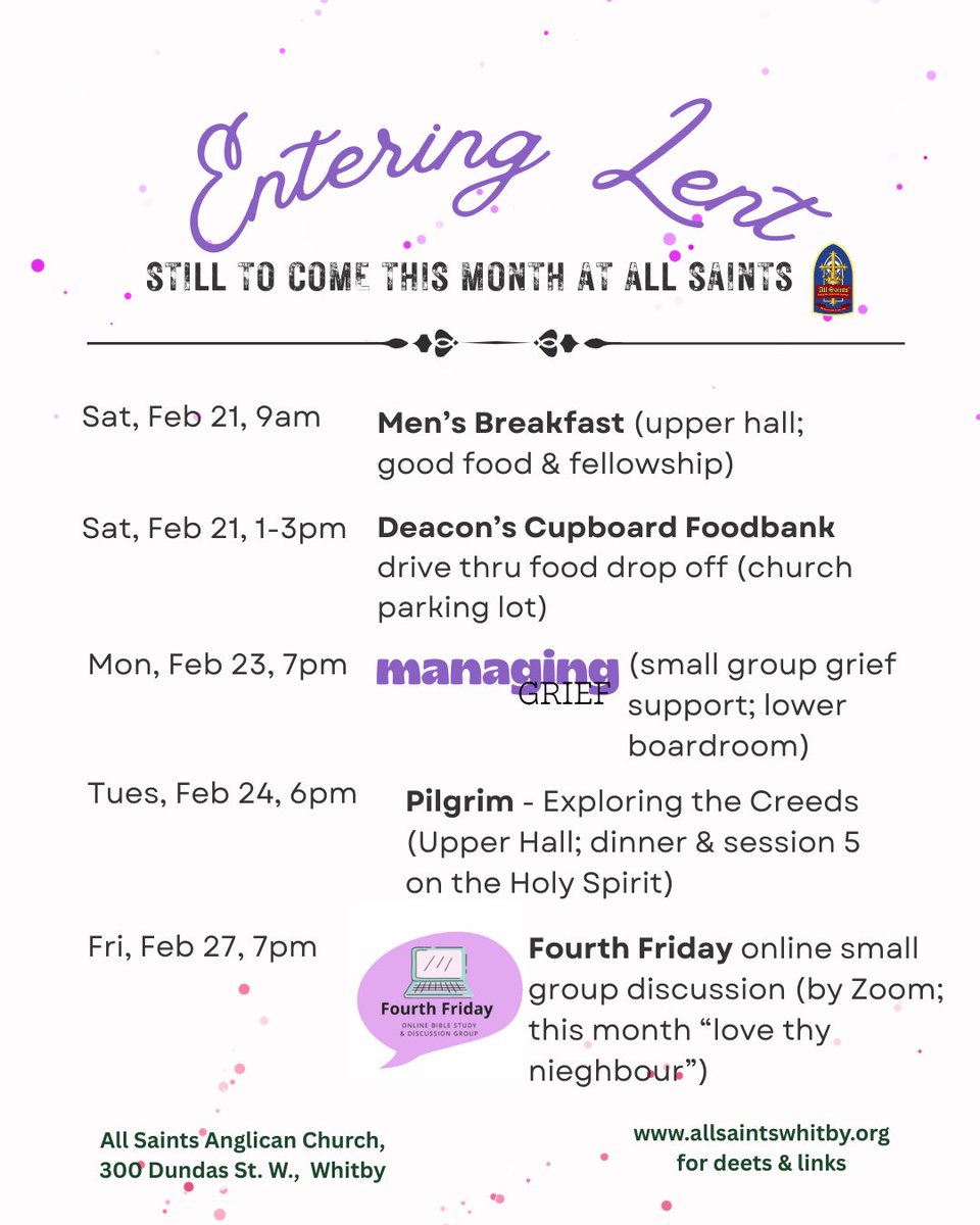 Only about a week left in this month but still plenty going on!